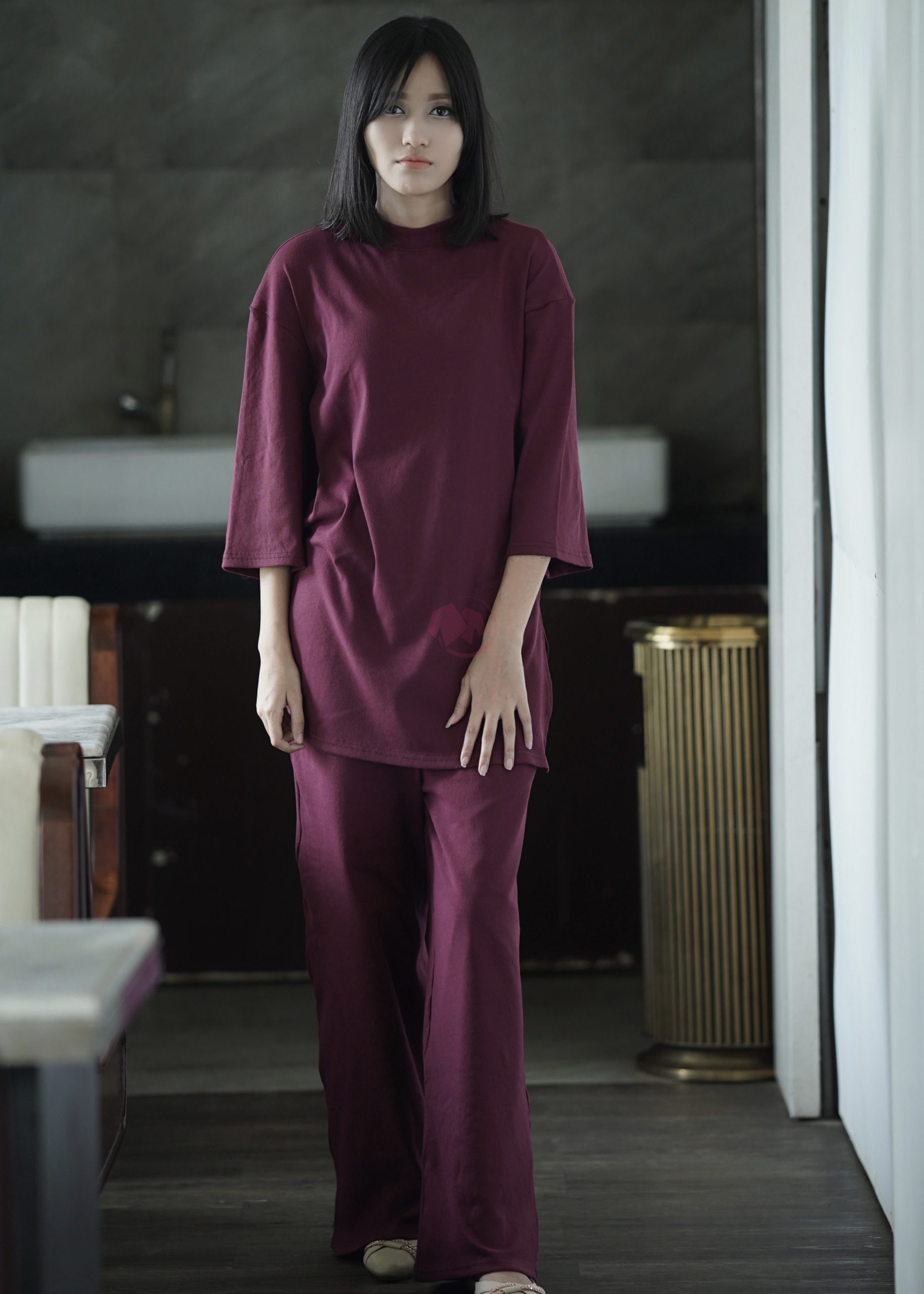 Premium Solid Co-ord Set - Image 2