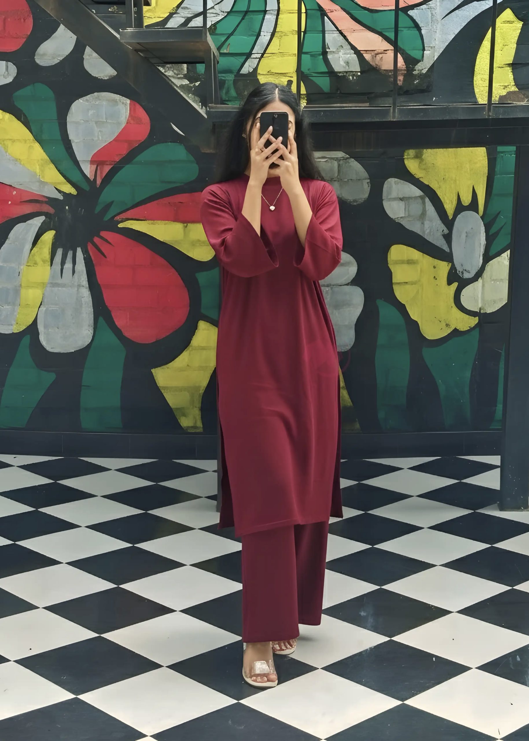 Long Drop Shoulder Co-ord Set - Image 2