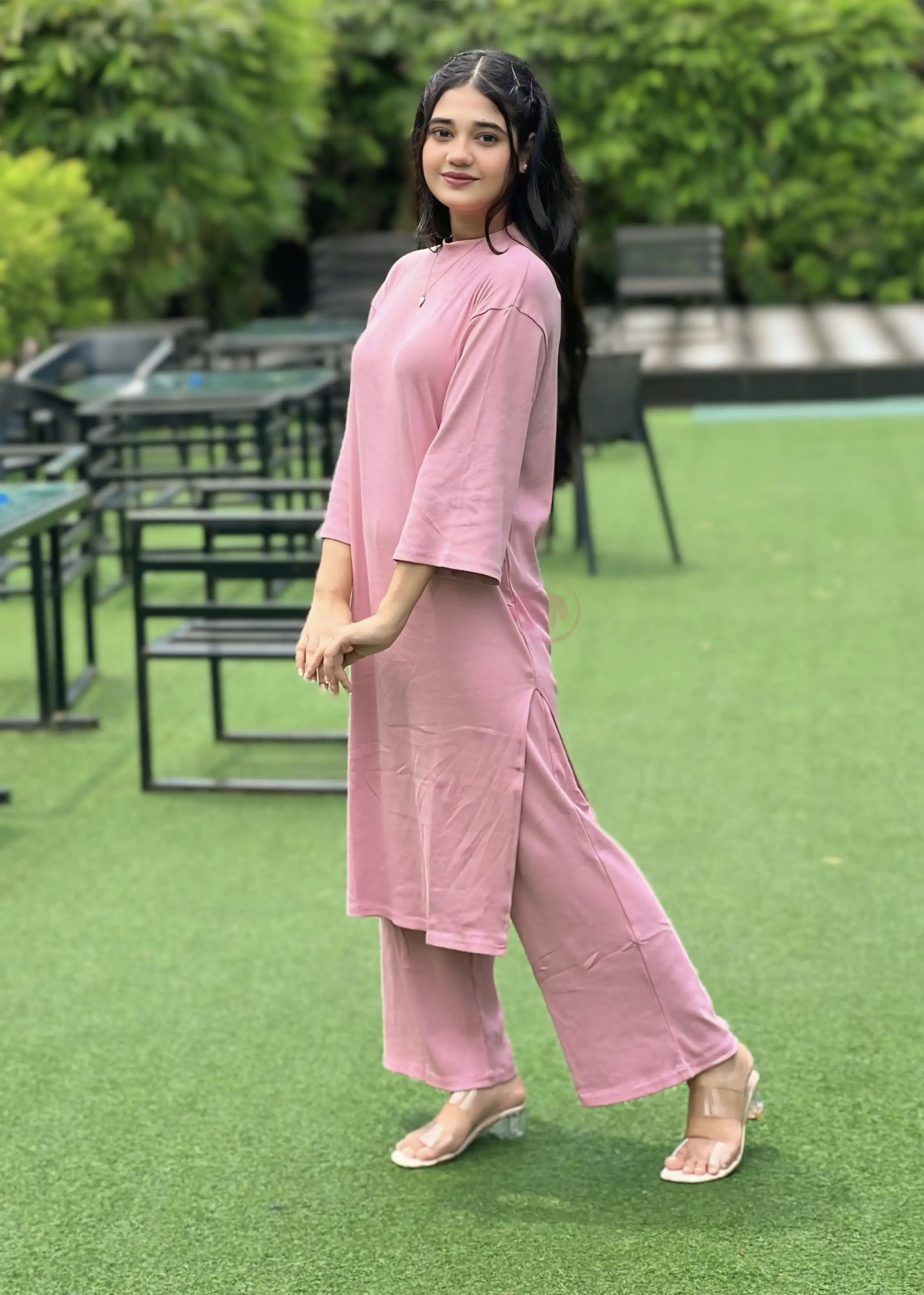 Long Drop Shoulder Co-ord Set