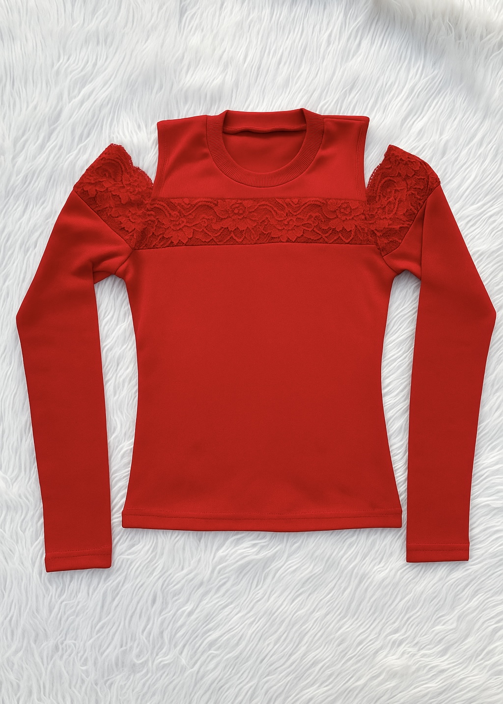 Full Sleeve Cold Shoulder Blouse - Image 2