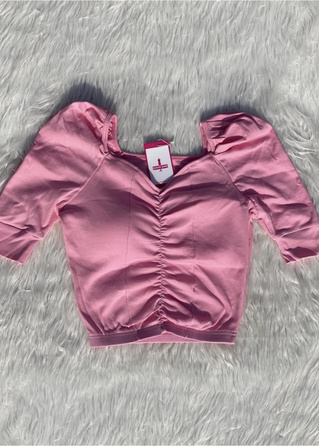 Padded Half Sleeve Blouse