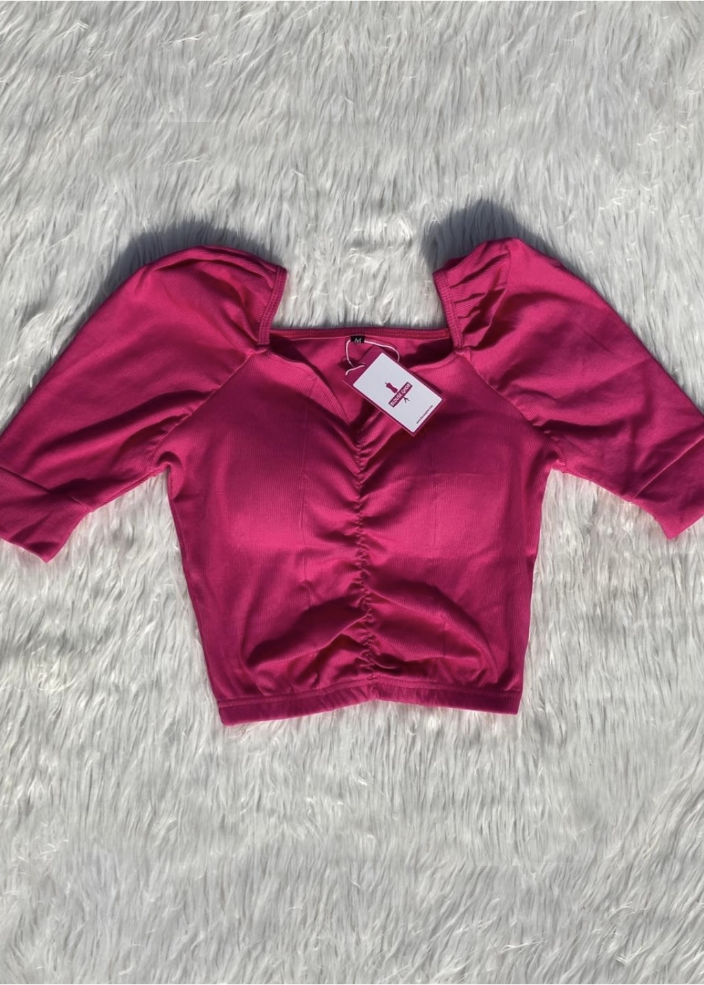 Padded Half Sleeve Blouse - Image 4