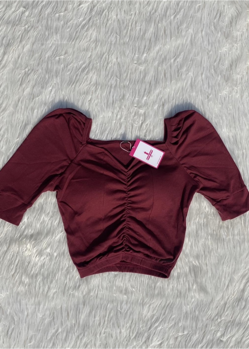 Padded Half Sleeve Blouse - Image 5