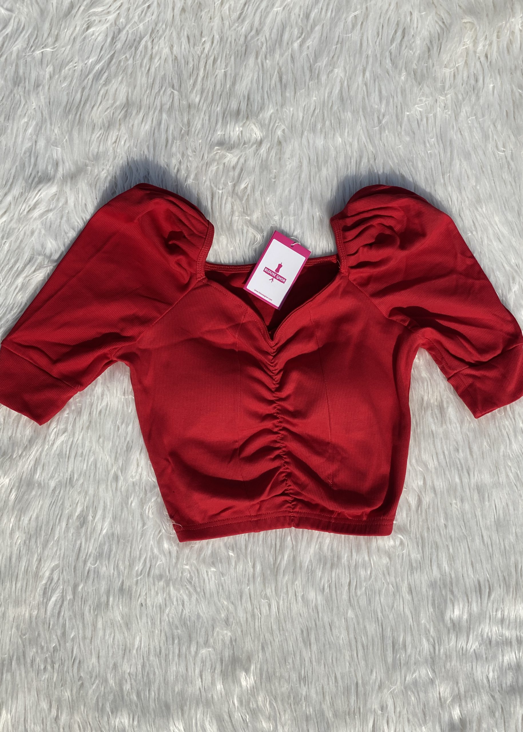Padded Half Sleeve Blouse - Image 6