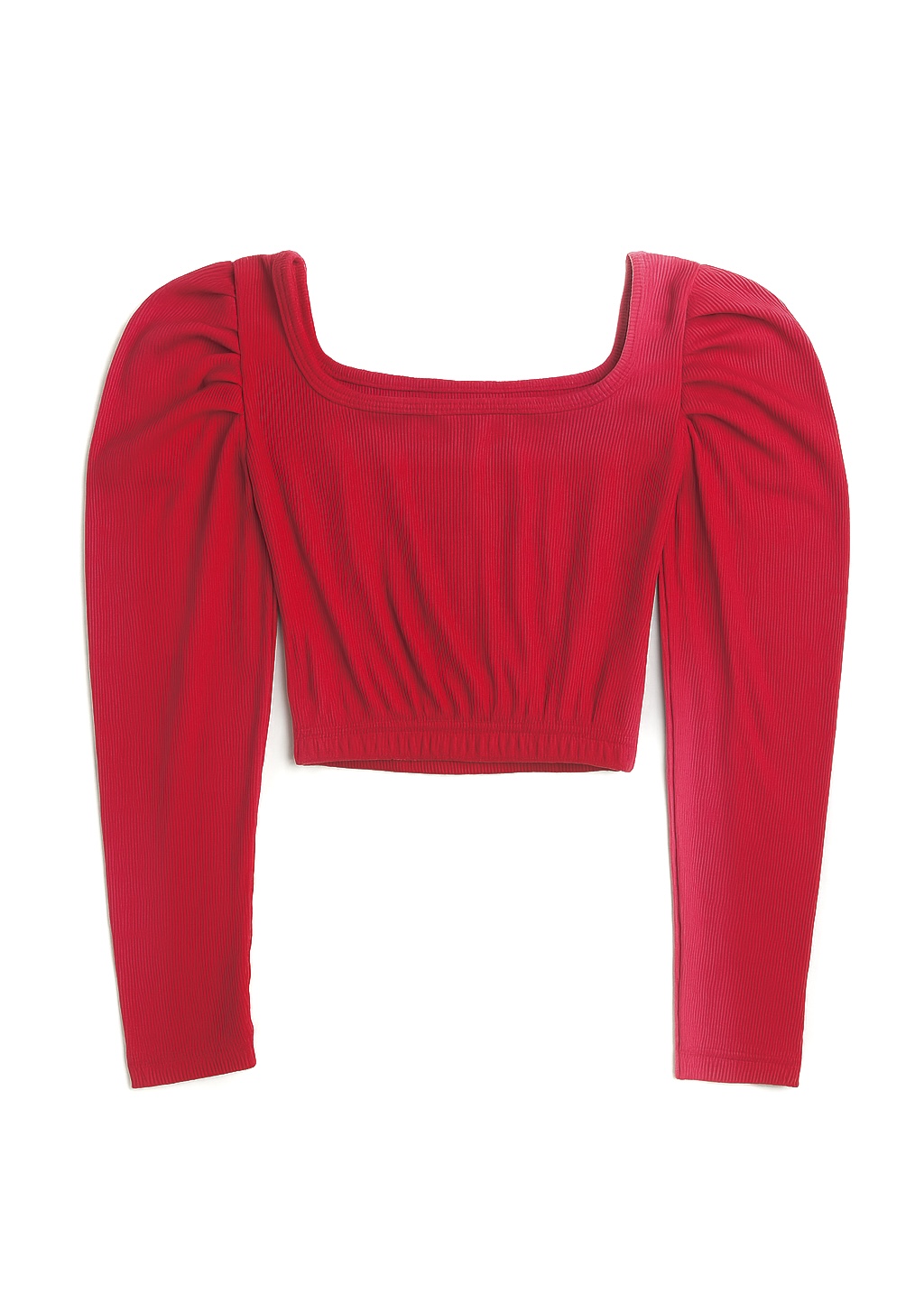 Square Neck Full Sleeve Puff Blouse