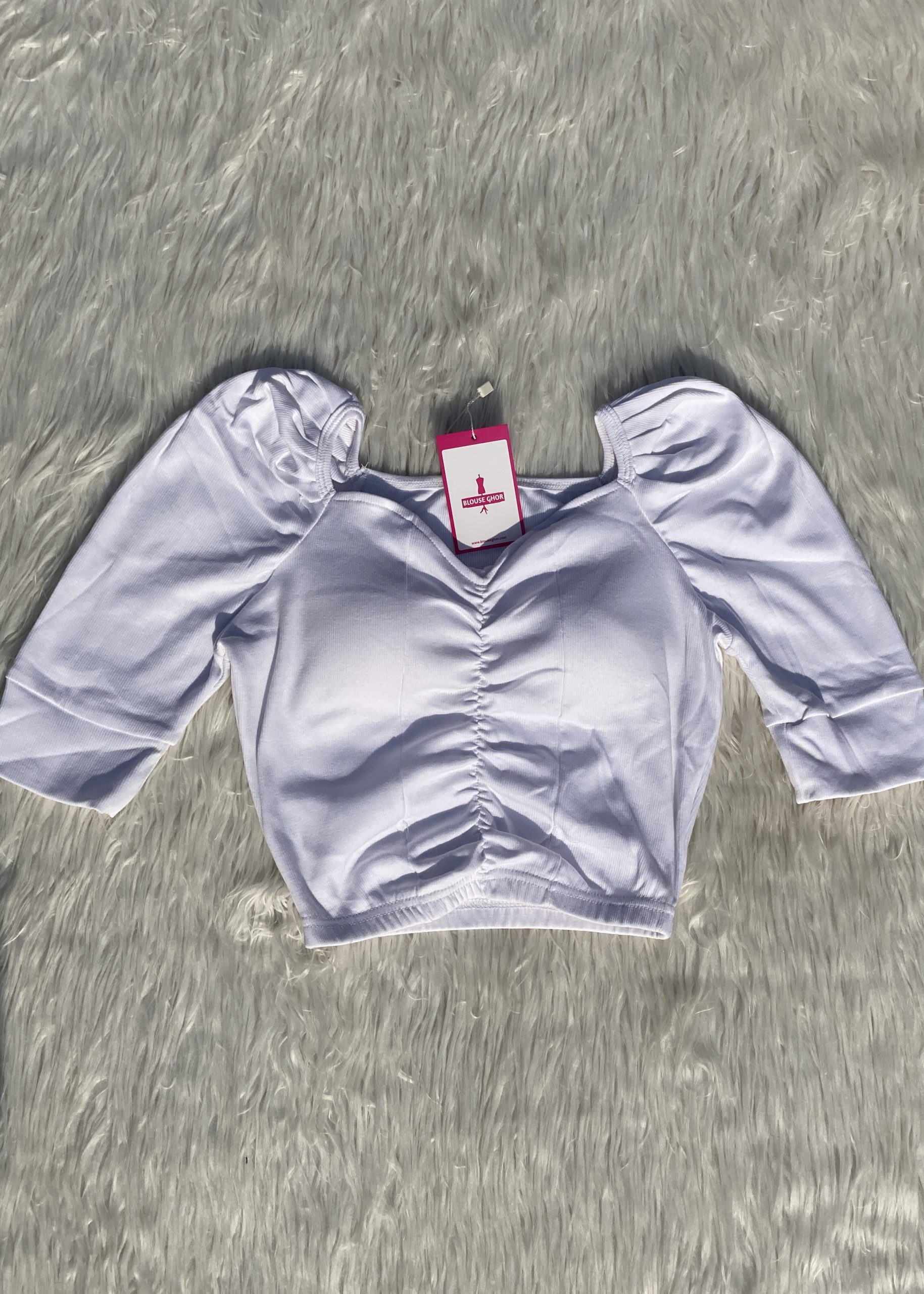 Padded Half Sleeve Blouse - Image 7